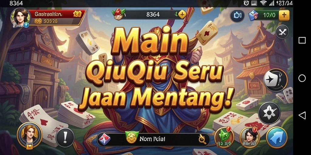 Tangkapan layar utama 8364 yang menampilkan aksi QiuQiu yang mendebarkan.