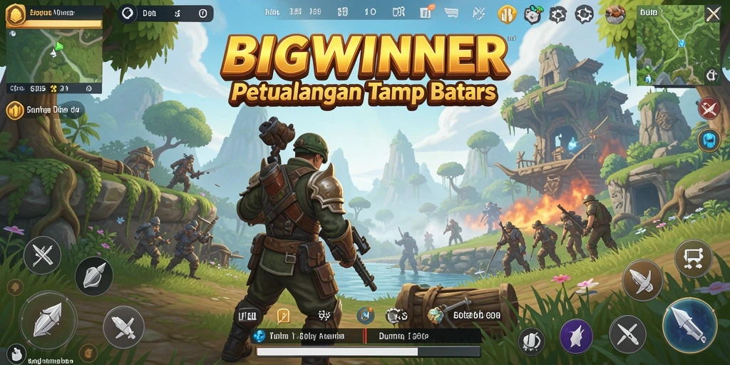 Screenshot gameplay Open World dari BIGWINNER yang menampilkan aksi mendebarkan.