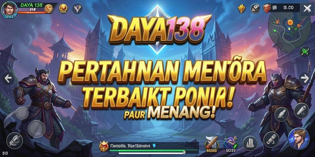 Tampilan gameplay seru dari DAYA138 Tower Defense.