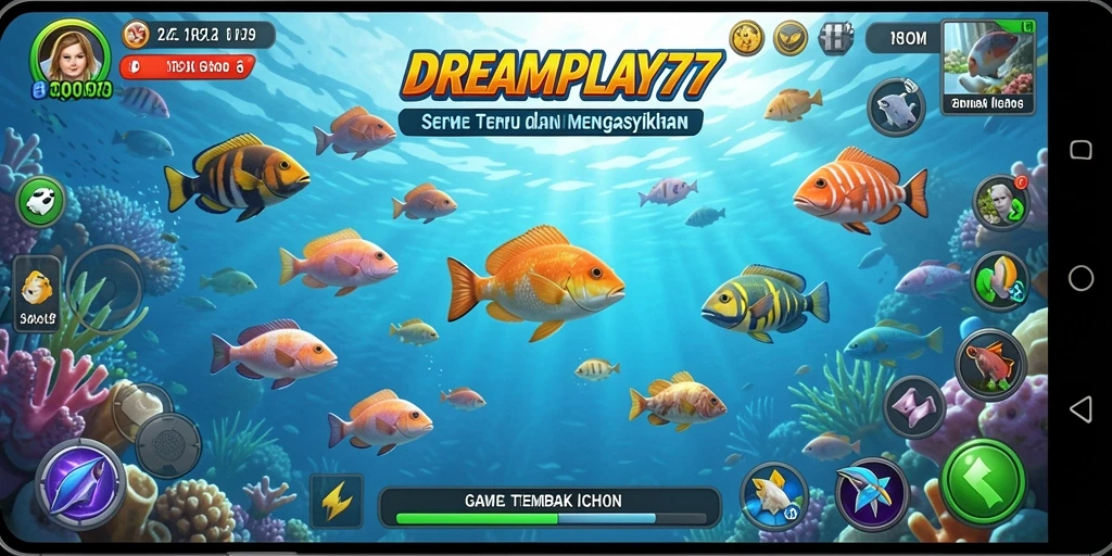 Tangkapan seru di dalam game Tembak Ikan DREAMPLAY77.