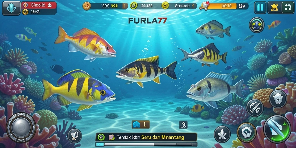 Gameplay menarik FURLA77 dengan aksi tembak ikan yang seru.