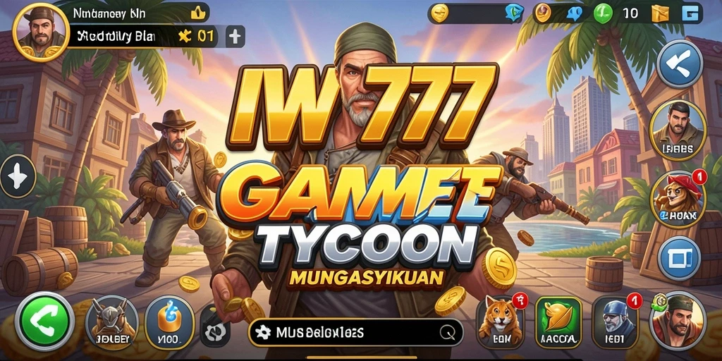 Menampilkan aksi seru dalam membangun dan mengelola bisnis di IW777.