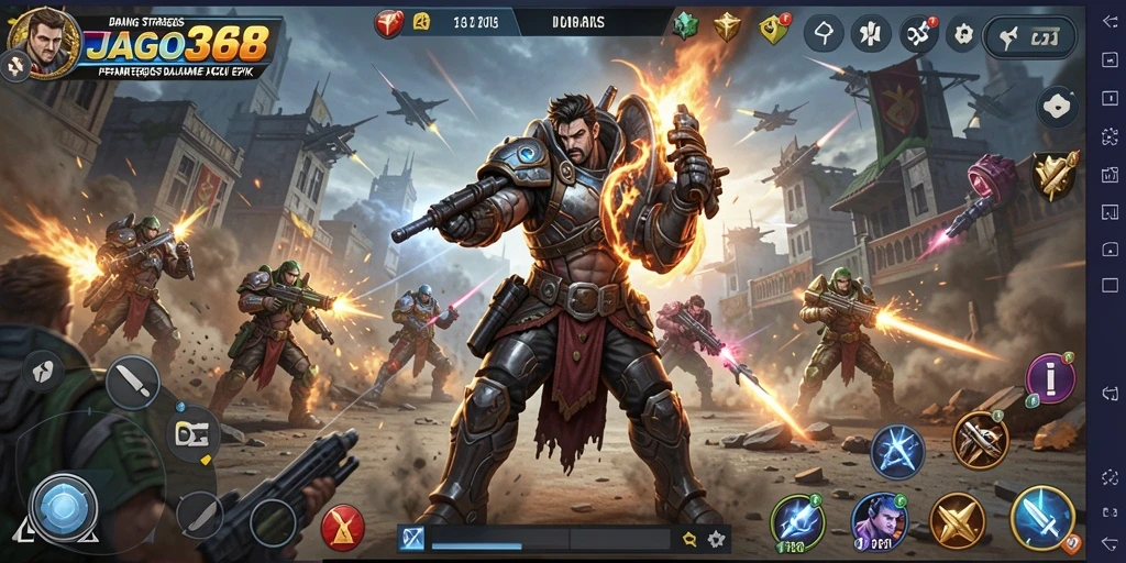 Tampilan gameplay JAGO368 yang mendebarkan saat pertarungan seru.