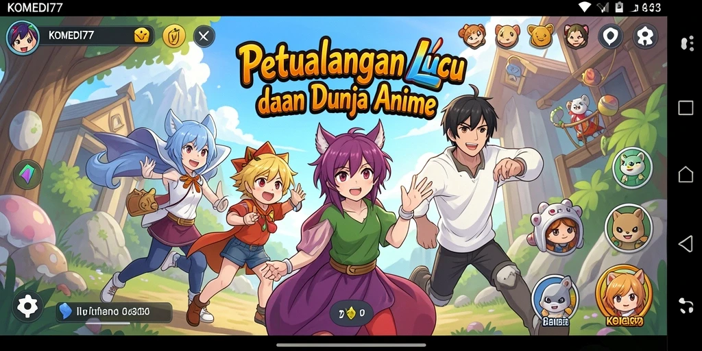 Gim anime yang penuh warna dengan gameplay yang seru.