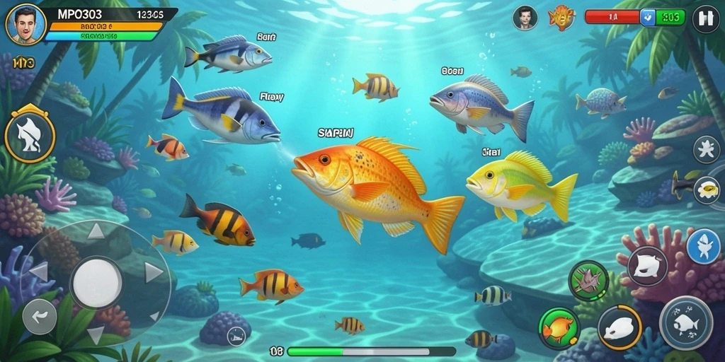Screenshot MPO303 menunjukkan suasana permainan Tembak Ikan yang seru.
