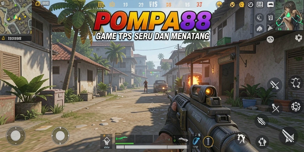 Screenshot gameplay POMPA88 menampilkan aksi pertempuran yang mendebarkan.