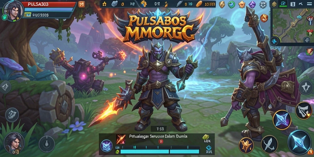Tampilan gameplay seru di dunia fantasi PULSA303.