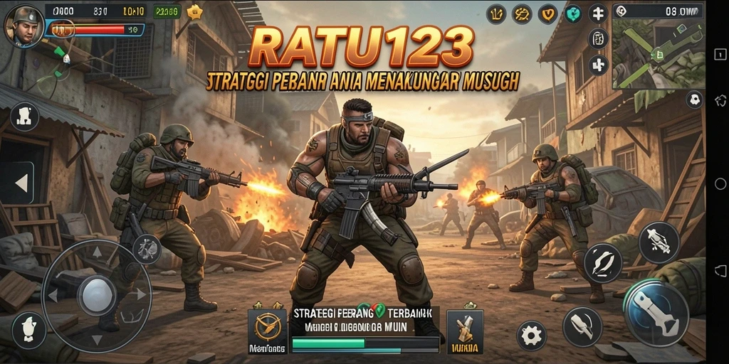 Screenshot RATU123 menampilkan pertempuran strategis yang mendebarkan.