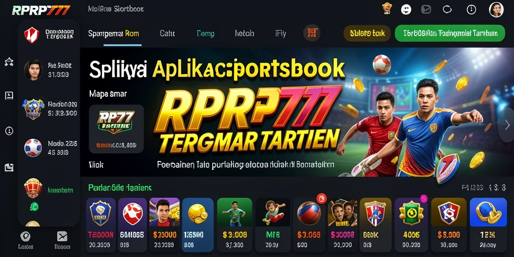 Tampilan gameplay RPRP777 saat memasang taruhan olahraga.