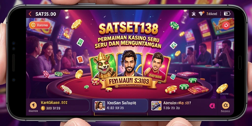 Tampilan gameplay menarik dari SATSET138 yang menampilkan suasana kasino.