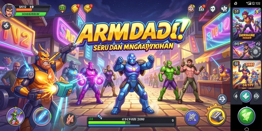 Screenshot gameplay SP212 menunjukkan aksi seru dan grafis menawan.
