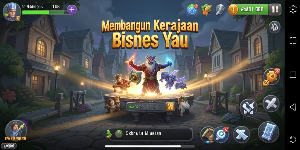 Tangkapan layar utama VM108 menunjukkan aksi gameplay Tycoon.
