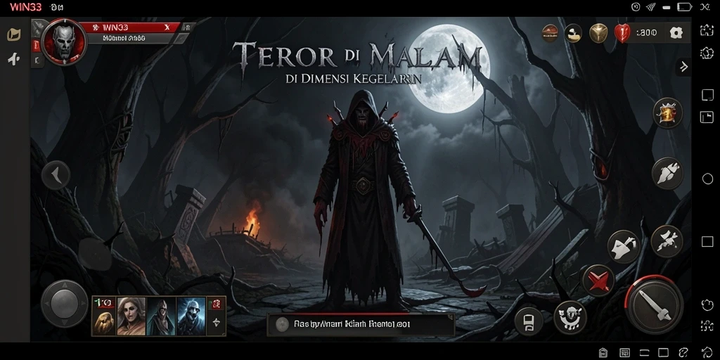 Menampilkan gameplay mencekam di dunia kegelapan.